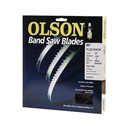 Olson Saw Olson Saw WB58280DB 0.38 x 80 in. Band Saw Blade 2033793